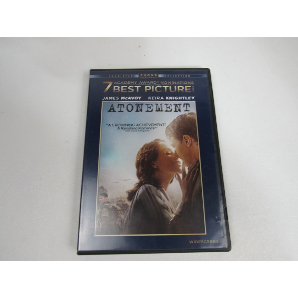 Atonement DVD Widescreen Keira Knightley James McAvoy Focus Features 2008